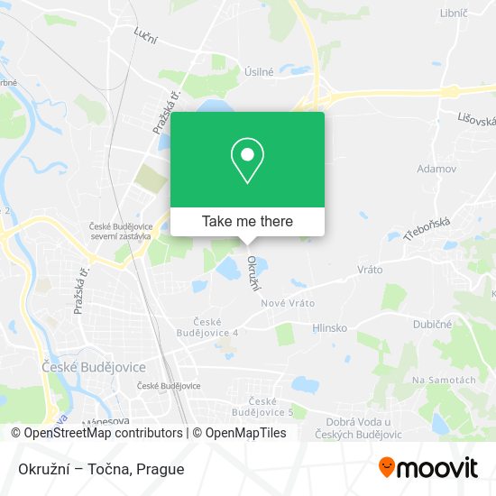 Okružní – Točna map