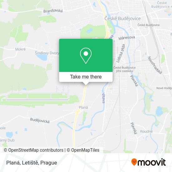 Planá, Letiště map