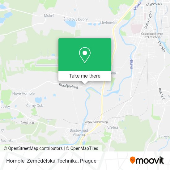 Homole, Zemědělská Technika map
