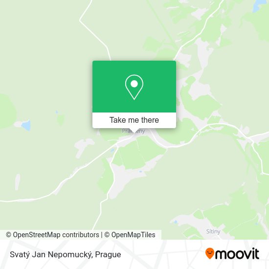 Svatý Jan Nepomucký map