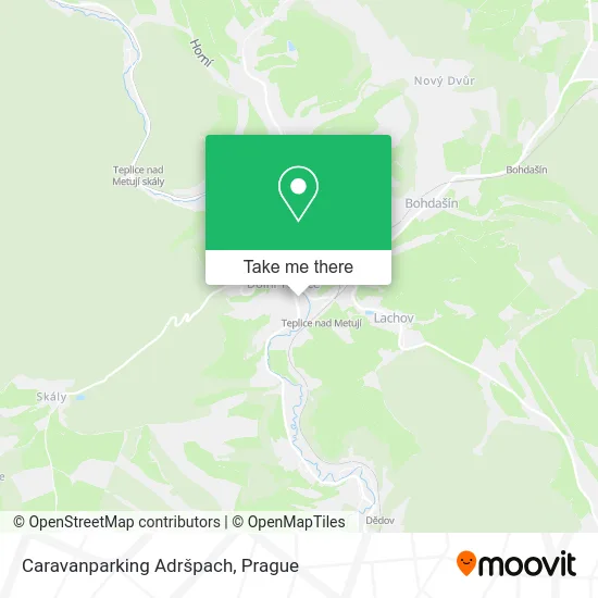 Карта Caravanparking Adršpach