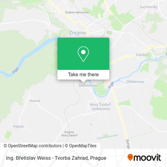 Ing. Břetislav Weiss - Tvorba Zahrad map