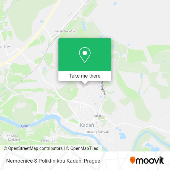 Nemocnice S Poliklinikou Kadaň map