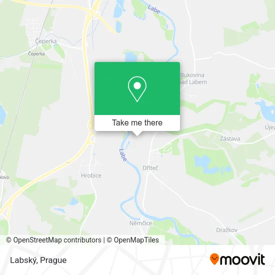 Labský map