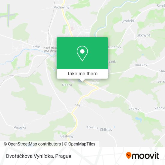 Dvořáčkova Vyhlídka map