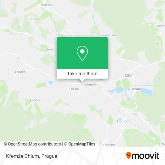 Křemže;Chlum map