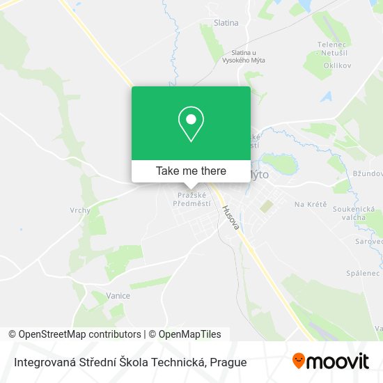 Integrovaná Střední Škola Technická map