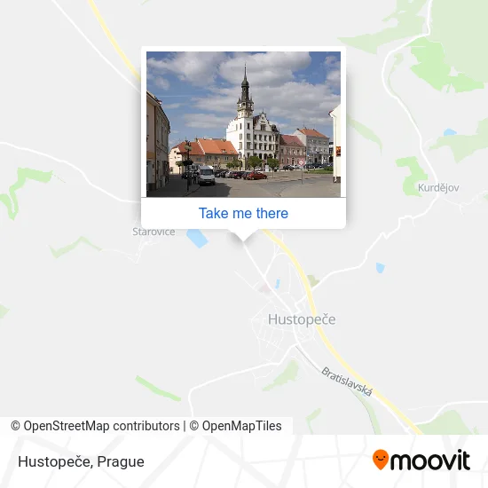 Карта Hustopeče
