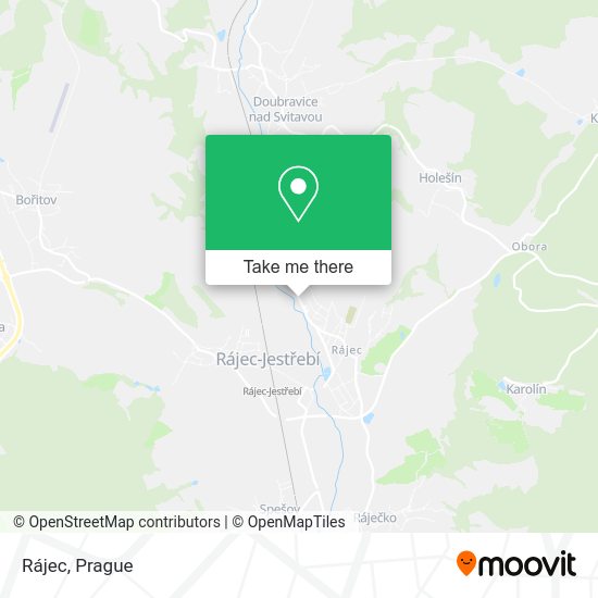 Карта Rájec