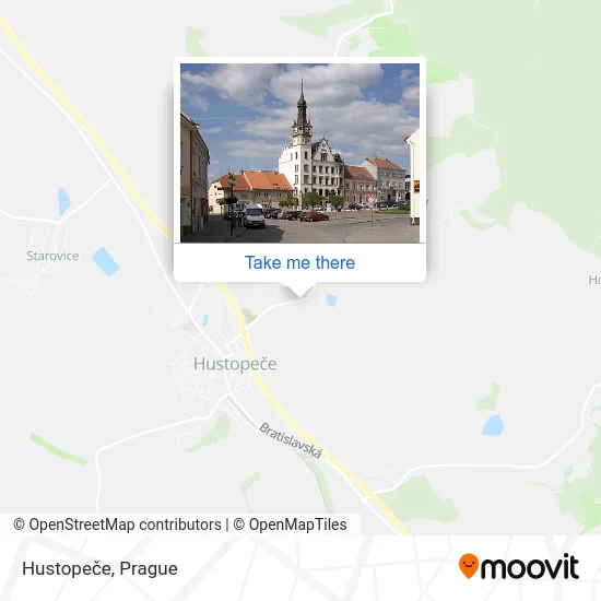 Карта Hustopeče