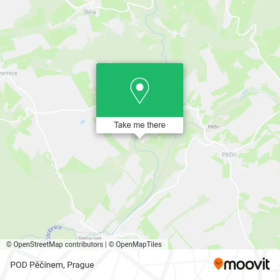 Карта POD Pěčínem