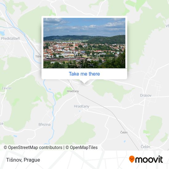 Карта Tišnov