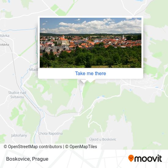 Boskovice map