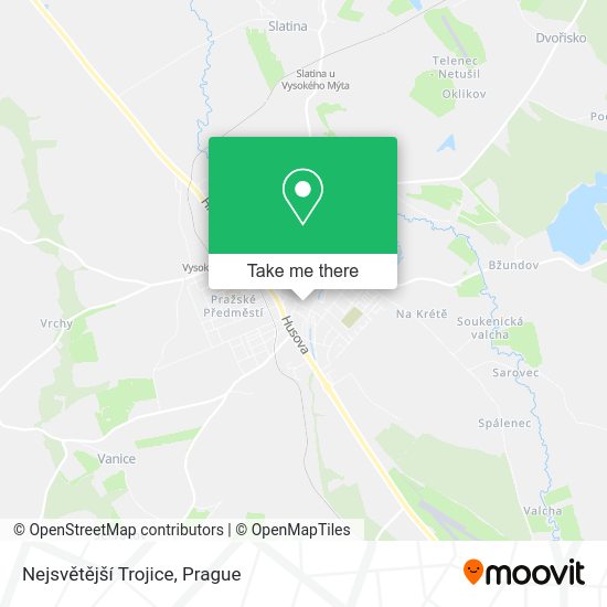 Nejsvětější Trojice map