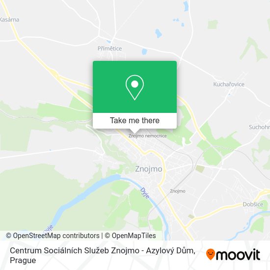 Centrum Sociálních Služeb Znojmo - Azylový Dům map