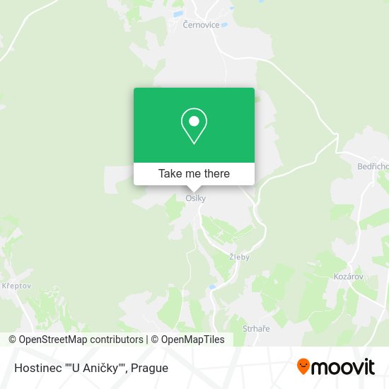 Карта Hostinec ""U Aničky""