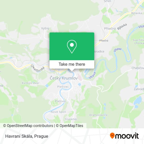 Havraní Skála map