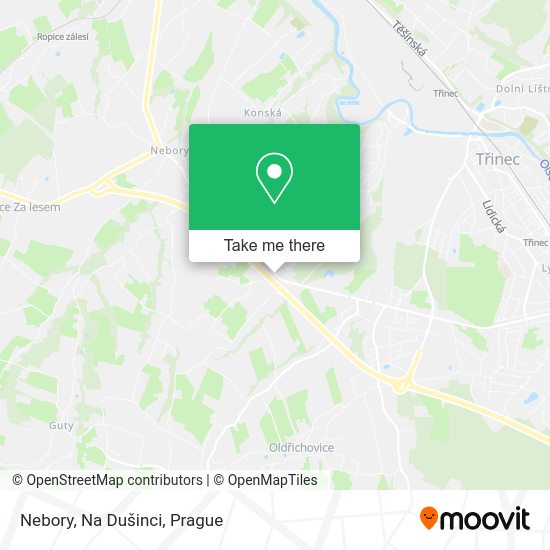 Карта Nebory, Na Dušinci