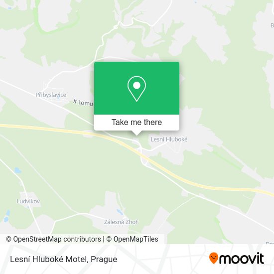 Lesní Hluboké Motel map