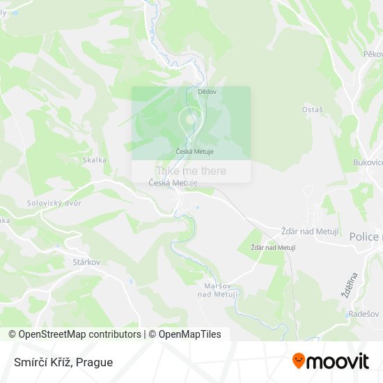 Smírčí Kříž map