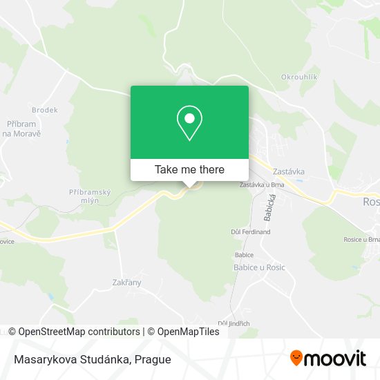 Masarykova Studánka map