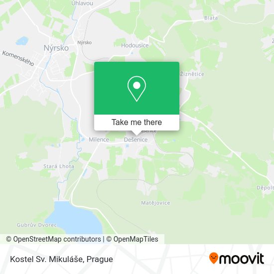 Карта Kostel Sv. Mikuláše