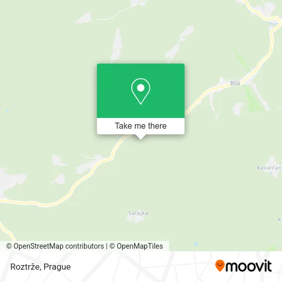 Карта Roztrže