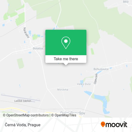 Карта Černá Voda