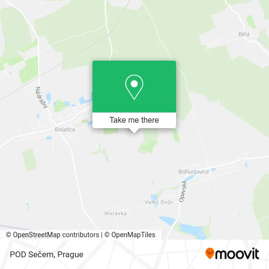 Карта POD Sečem
