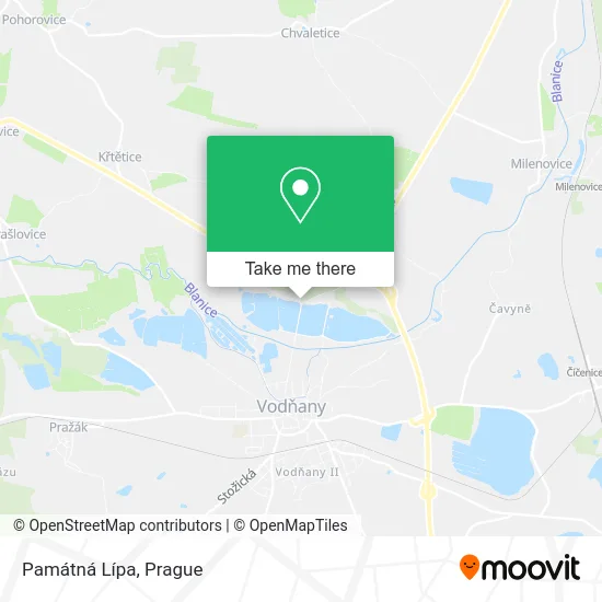 Карта Památná Lípa