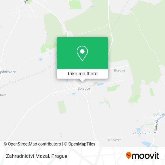 Zahradnictví Mazal map