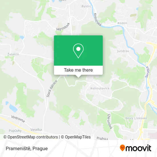 Карта Prameniště