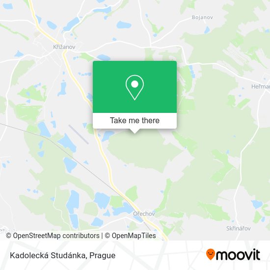 Карта Kadolecká Studánka