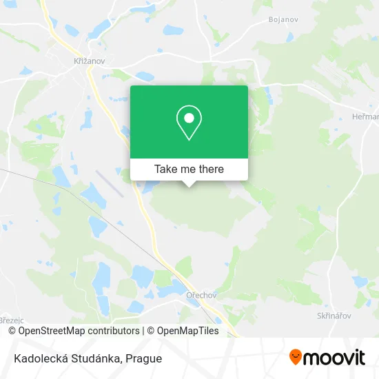 Карта Kadolecká Studánka