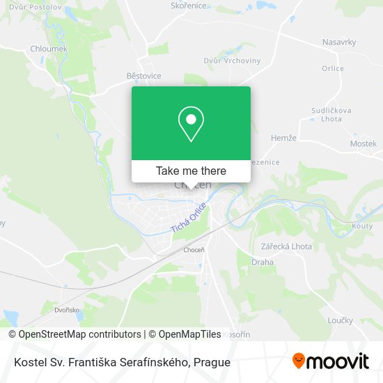 Kostel Sv. Františka Serafínského map