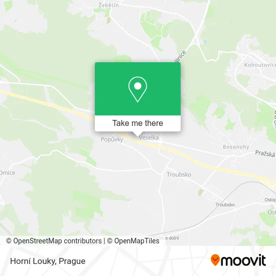 Карта Horní Louky