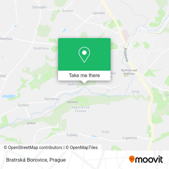 Карта Bratrská Borovice