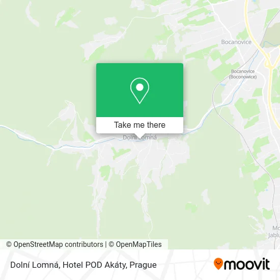Карта Dolní Lomná, Hotel POD Akáty
