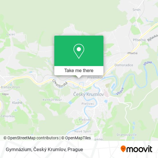 Gymnázium, Český Krumlov map