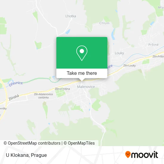 Карта U Klokana