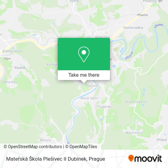 Mateřská Škola Plešivec II Dubínek map
