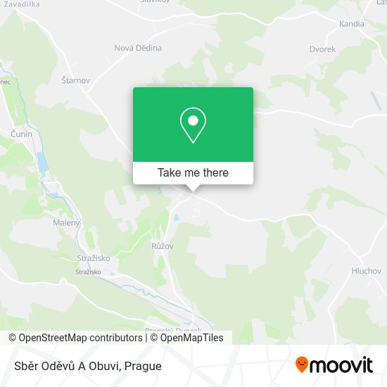 Sběr Oděvů A Obuvi map