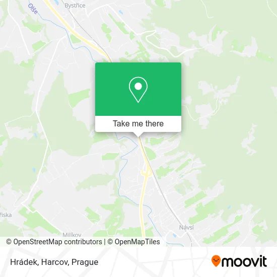 Карта Hrádek, Harcov