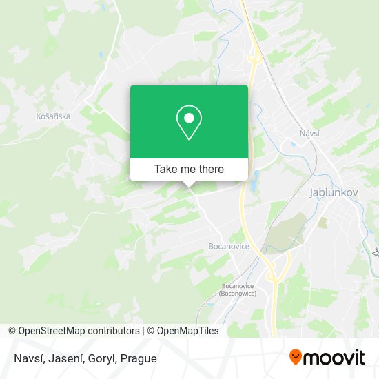 Navsí, Jasení, Goryl map