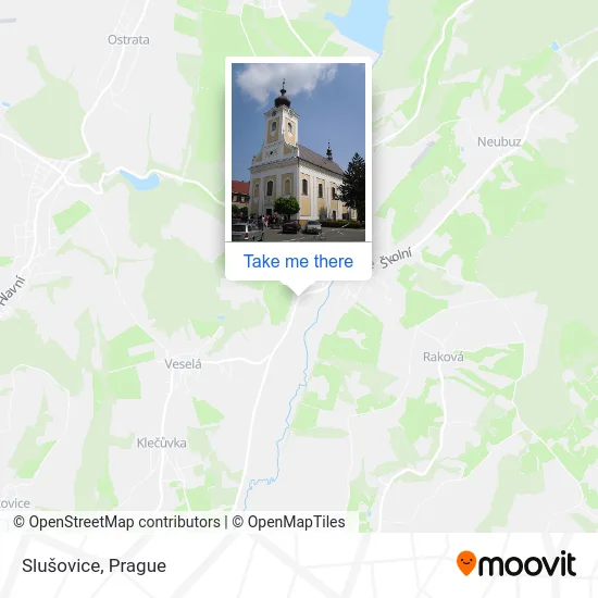 Карта Slušovice