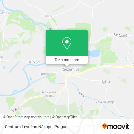 Карта Centrum Levného Nákupu