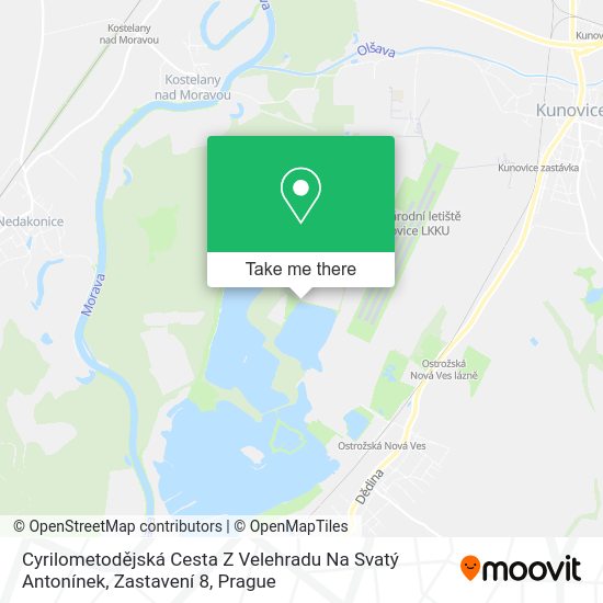 Cyrilometodějská Cesta Z Velehradu Na Svatý Antonínek, Zastavení 8 map