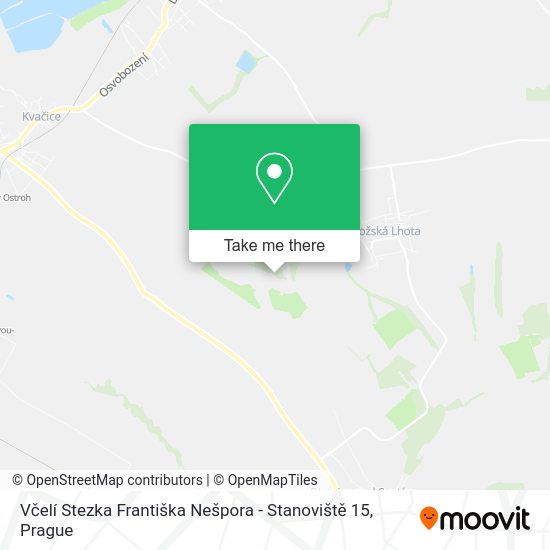 Včelí Stezka Františka Nešpora - Stanoviště 15 map