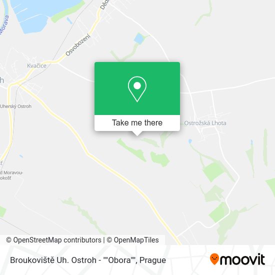 Broukoviště Uh. Ostroh - ""Obora"" map
