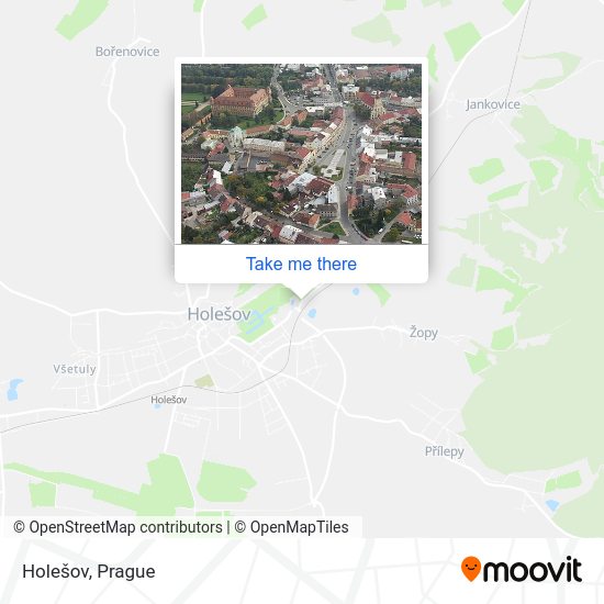 Карта Holešov